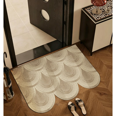 Ensemble de 2 tapis de bienvenue extérieurs pour l'extérieur, tapis d'entrée antidérapant à profil bas pour porte d'entrée, tapis d'entrée intérieur robuste pour l'extérieur, tapis de recouvrement de saleté ajustable