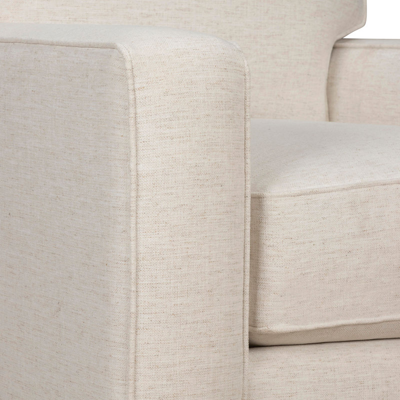 Taylor Upholstered Armchair, Nomad Snow Crypton® Chenille