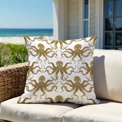 Barnon Outdoor Reversible Throw Pillow