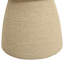 Sculptural Modern End Tables, Natural Wood MGO Rattan, Boho Patio Accent