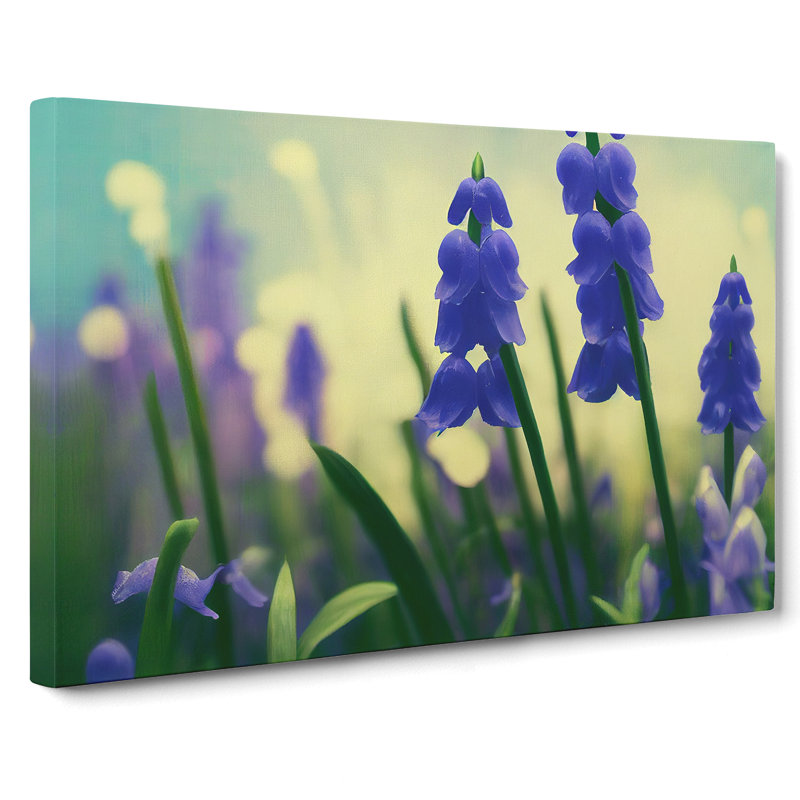 Bluebell Flower Painting Vol.3 - Wrapped Canvas, 35cm H x 50cm W x 3cm D