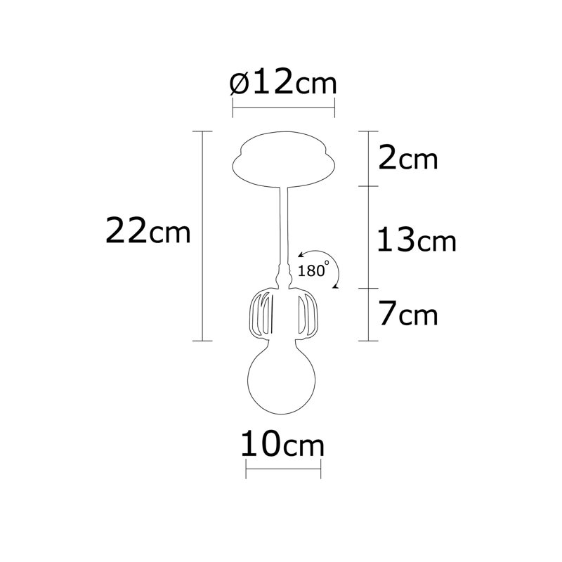 Plafonnier semi-encastré 4 lumières Mariani 1 lumière Mariani