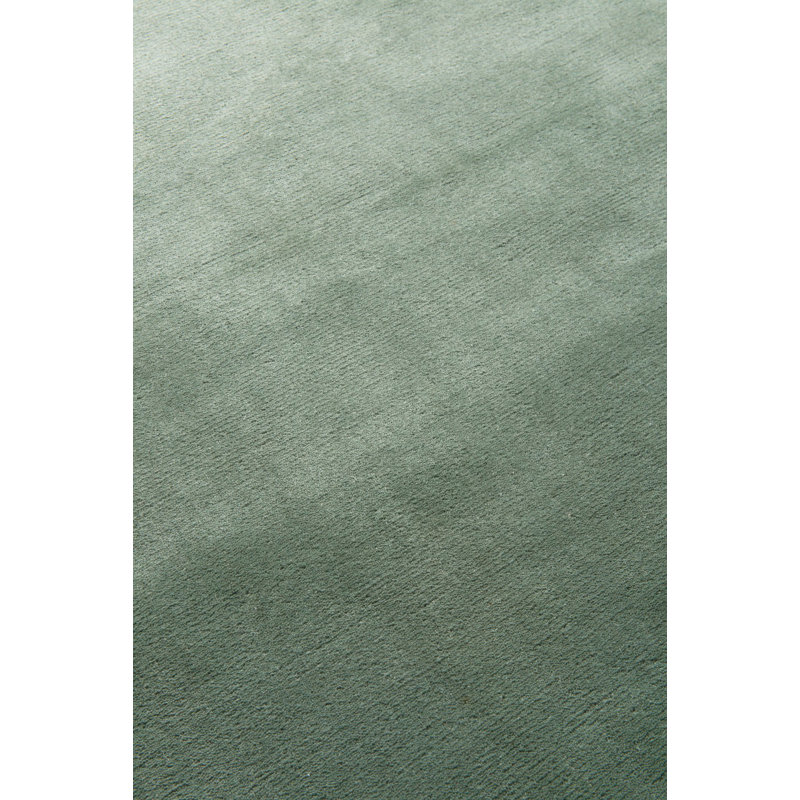 Farrow & Ball Plain Wool Kent Green Area Rug, Rectangle 7' x 10'