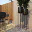 Grand support à fleurs rond en métal 2 pièces-908040111-908040108