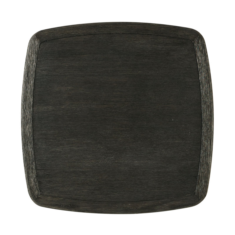 Repose Solid Wood End Table, Charcoal Oak
