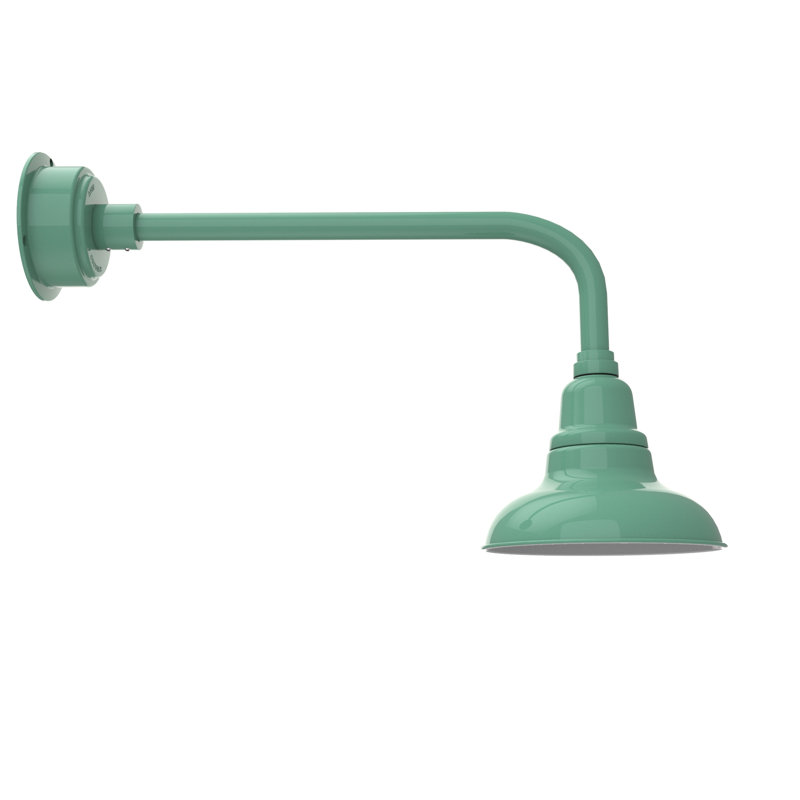Idella LED Wall Light, Jade, 14" H x 8" W x 34" D