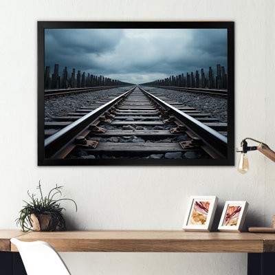 Train Minimalist Tracks II On Canvas Print