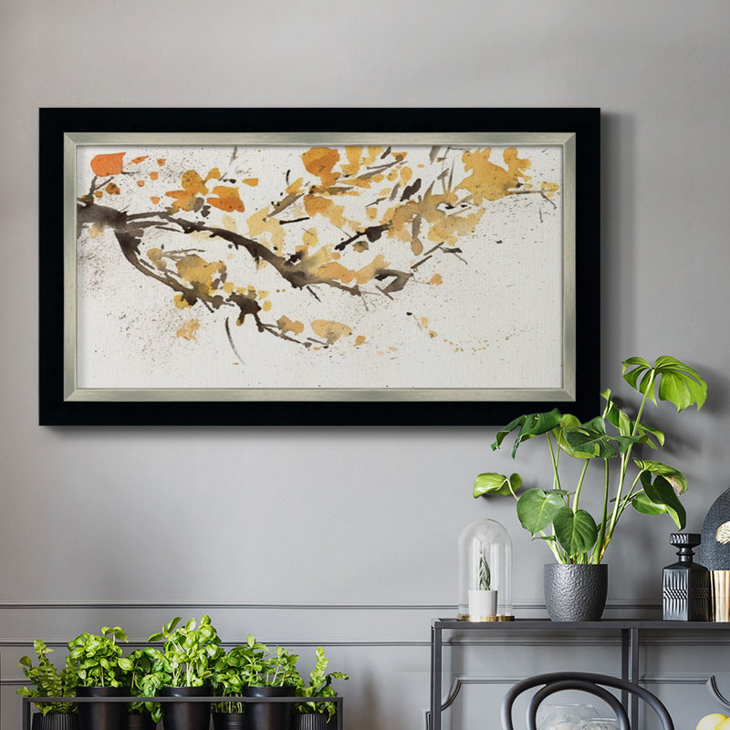 Watercolor Tree Branch I - Reproduction de photo sur toile simple, H 29 po x l 53 po x P 2,5 po