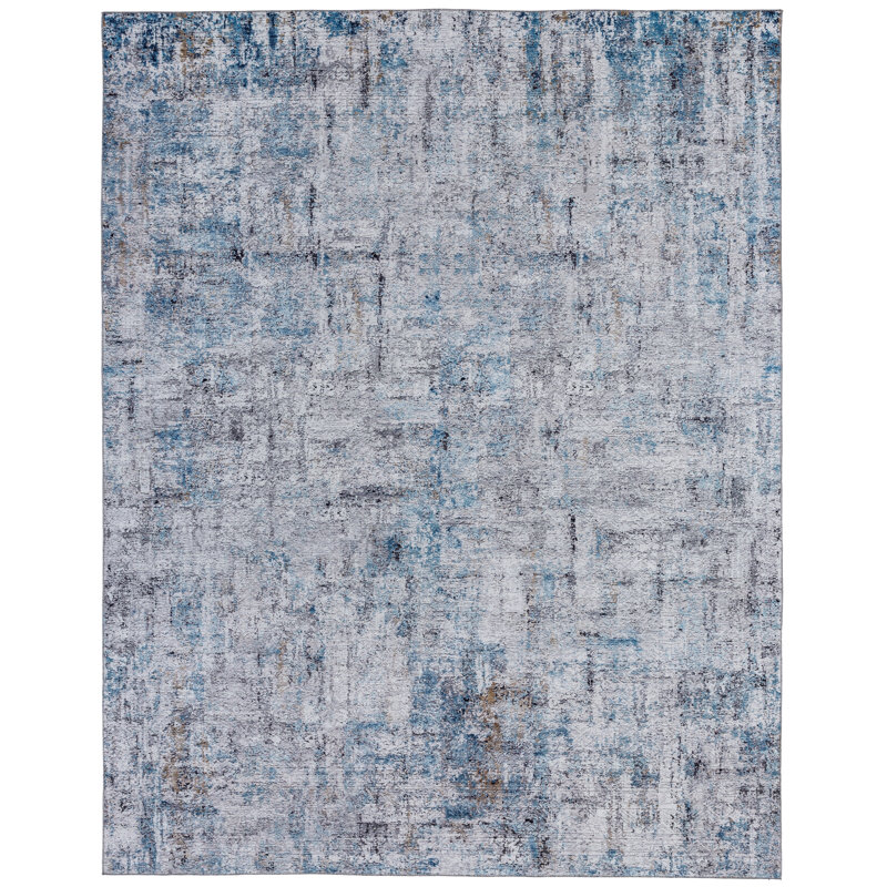 Tapis abstrait bleu, Rectangle 2 pi x 3 pi