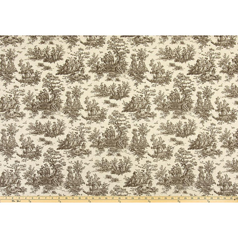 Rideaux châtaignier brun Toile Pastorale, L 25 po x L 84 po