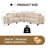 Faux Rabbit Fur L-Shaped Upholstered Sectional Sofa-492694271
