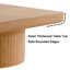 Ensemble de tables basses Modern Modern, table basse 2 pièces avec piédestal cylindrique et cannelé, table centrale minimaliste et table d'appoint, tables gigognes polyvalentes pour le salon-1459803598