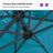 10' Square Large Cantilever Umbrella with Base and 60-degree Rotation-67120622
