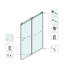 Porte de douche coulissante double 66 po L x 60 po H-135004760