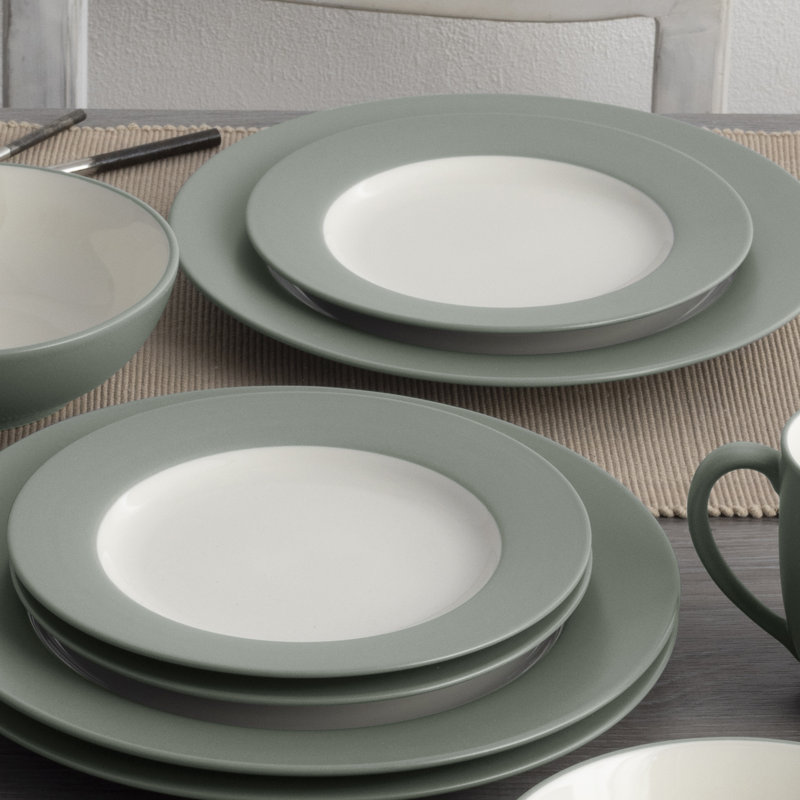 Assiettes à salade Noritake Colorwave, 8 1/4 po, Vert/crème