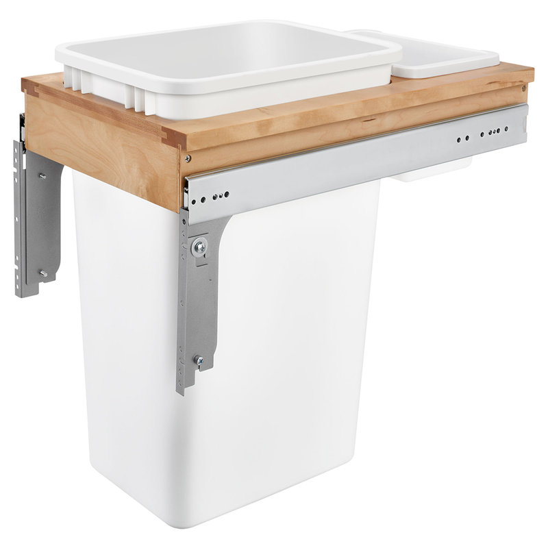 Poubelle escamotable en bois Rev-A-Shelf , 50 Qt, L 21,75 po