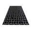 Tapis noir Isidore