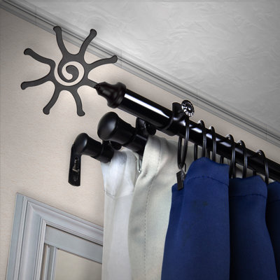 Steel Adjustable Triple Curtain Rod
