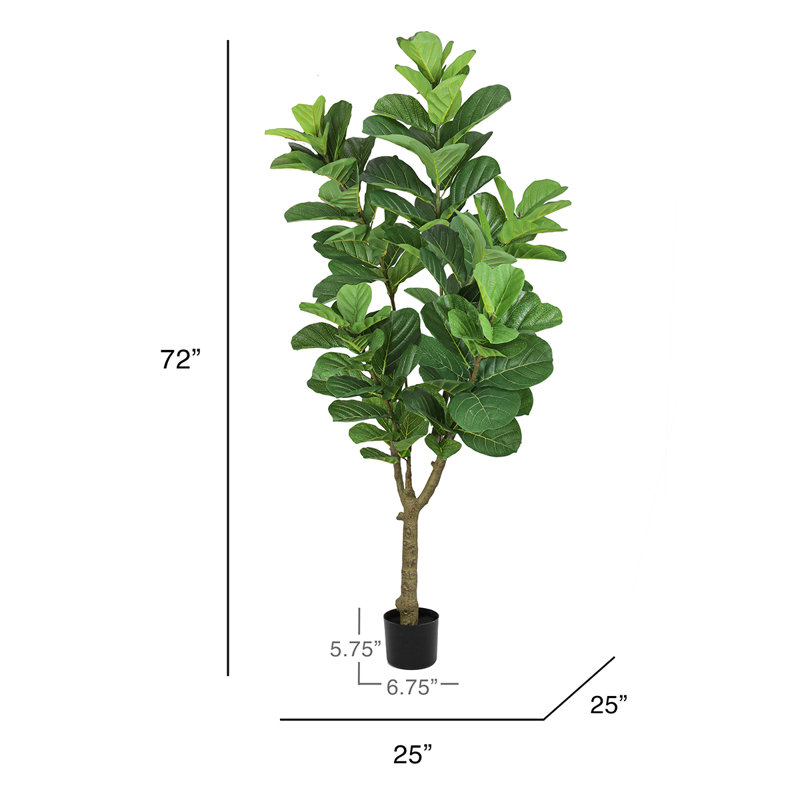 Figuier artificiel en pot