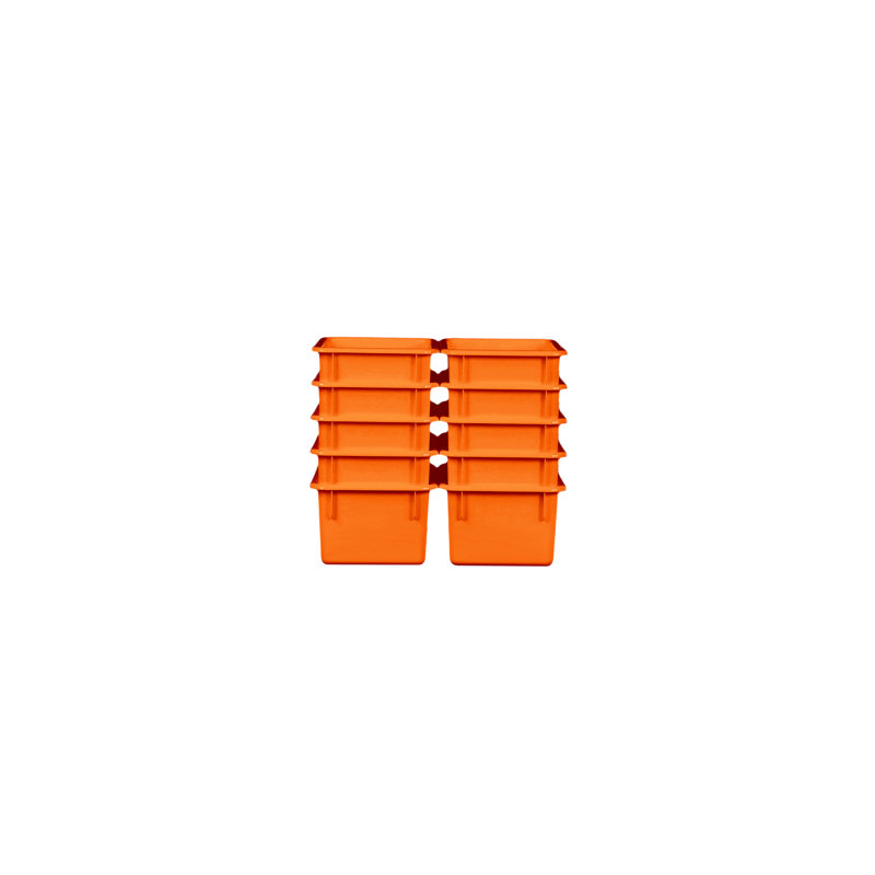 Bac de type casier, Multicolore
