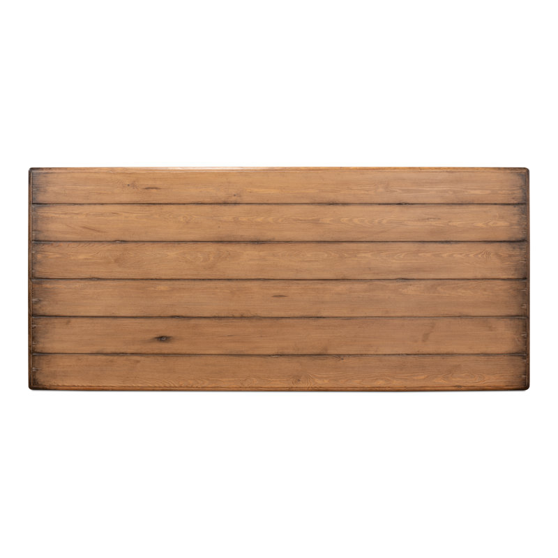 Bixby Pine Wood Dining Table, Brown