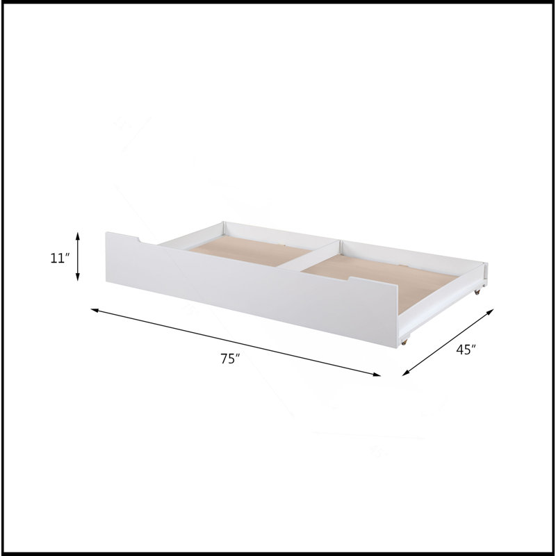 Lit simple avec lit gigogne Loreen
