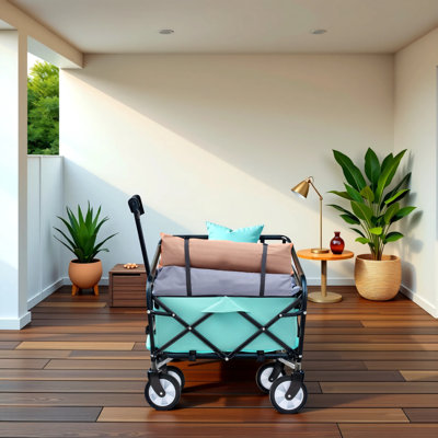 Chariot pliable pliable à 4 roues