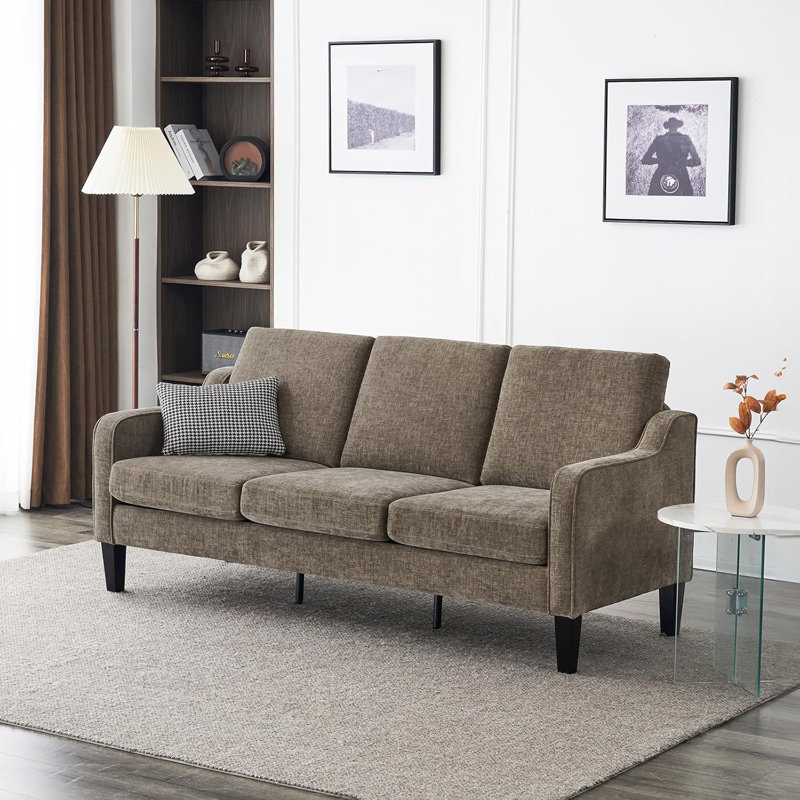 Sinica Upholstered 71.2'' Sofa, Fog