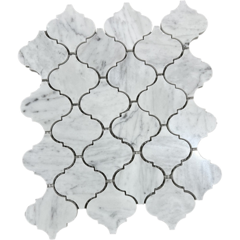 3" x 3" Natural Stone Arabesque Wall & Floor Tile