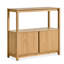 Open Plan Solid Wood Etagere Bookcase-805793183
