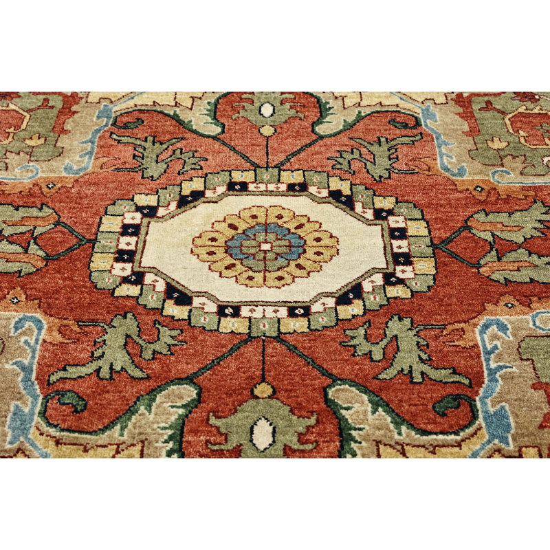 Hand Knotted Wool Oriental Area Rug, Round 10'