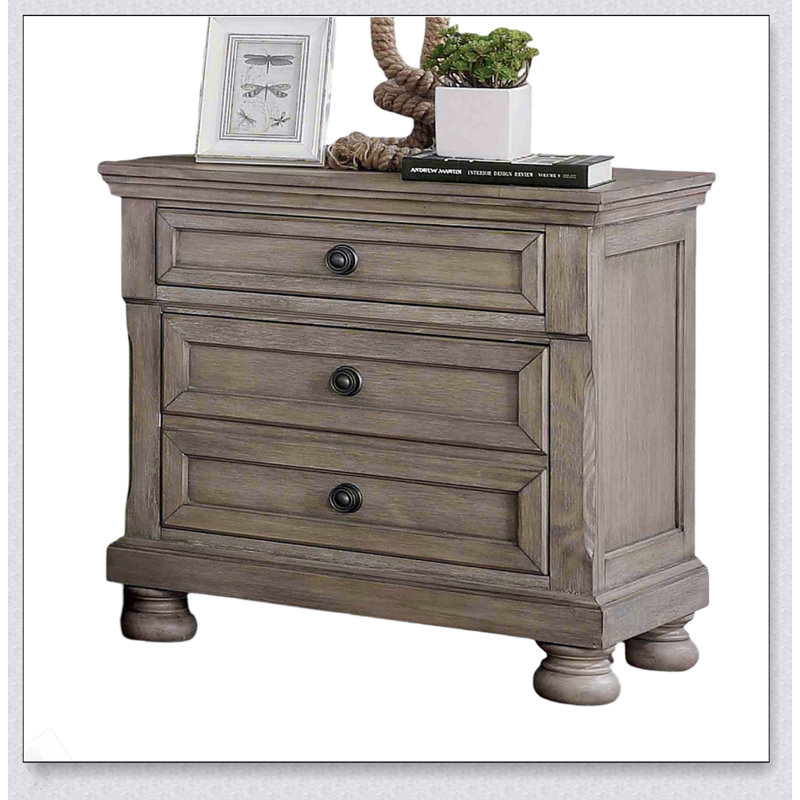 Table de chevet style transitionnel 1pc
