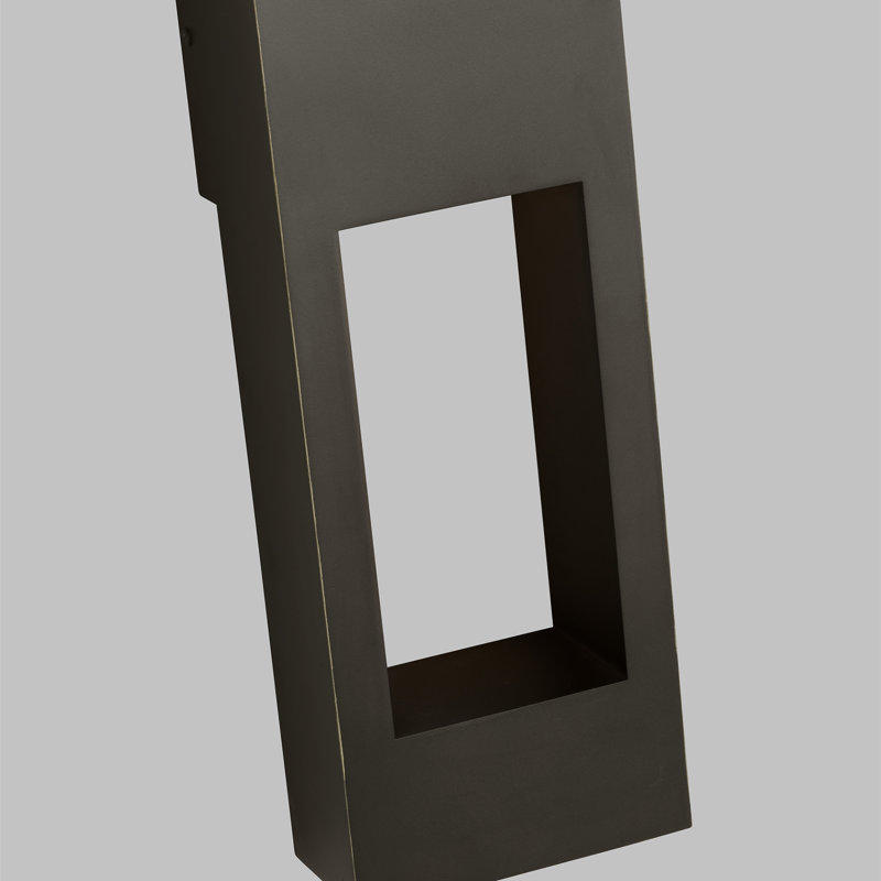 Testa LED Outdoor Flush Mount, Antique Bronze, 16" H x 5.75" W x 5.75" D