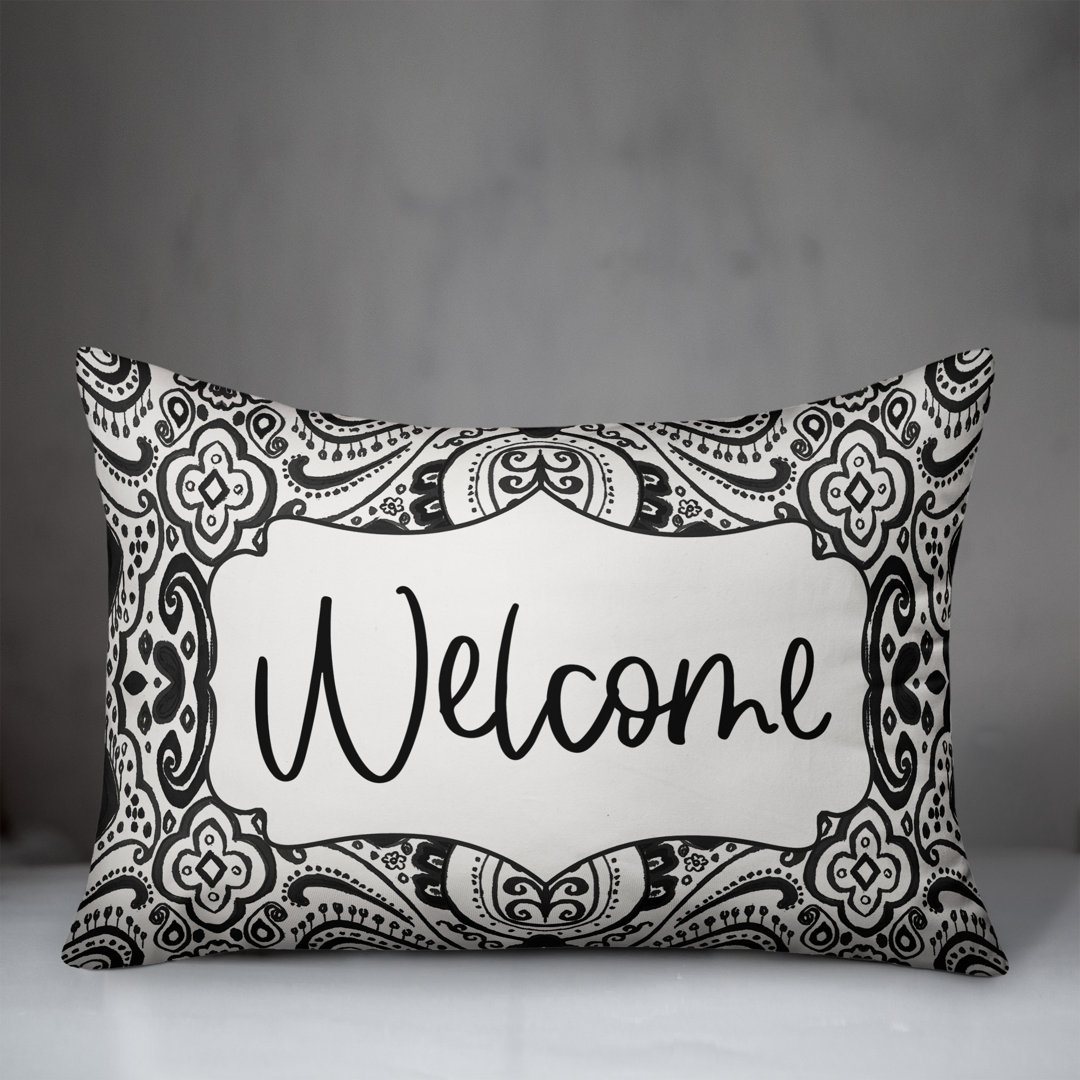  Welcome Outdoor Rectangular Pillow Cover and Insert Designs Direct Creative Group 
