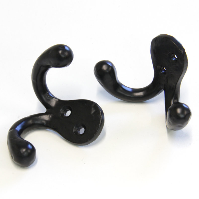 Iron Wall Wall Hook, Black