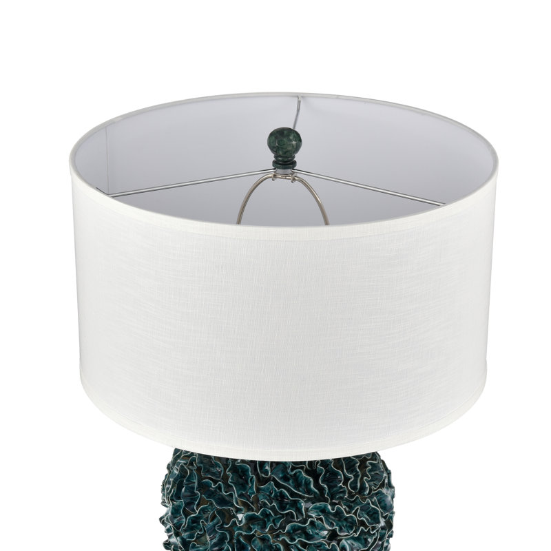 Lampe de table 1 lumière de 27,5 po de haut Adelbert - glacis vert