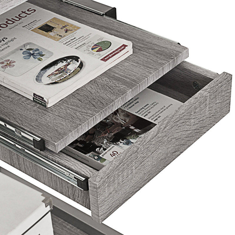 Inbox Zero Complete Computer Workstation Desk, Grey/Silver