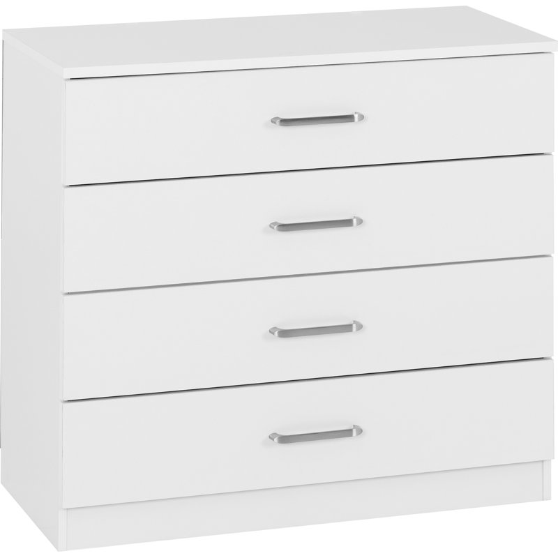 Sumrah 75 cm W Chest of 4 Drawers, White