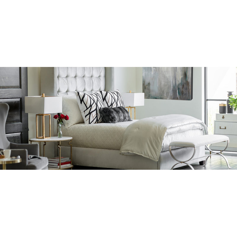 Twig Square Pillow Cover & Insert, Ivory