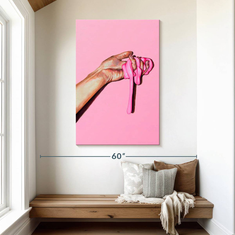 Leisha Pink Substance, 48" H x 32" W
