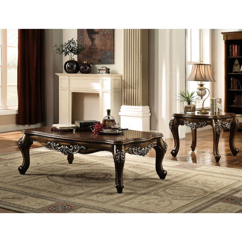 Table basse en chêne antique avec pattes pour grand lit, structure rectangulaire, minimaliste pour la décoration, plateau festonné en bois complexe, aspect brossé à la main, 20 po x 57 po x 35 po avec rangement pour boissons,