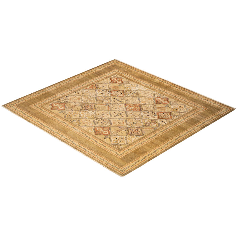Ronesha One-of-a-Kind 7' 9" X 8' 1" Hand Knotted Area Rug