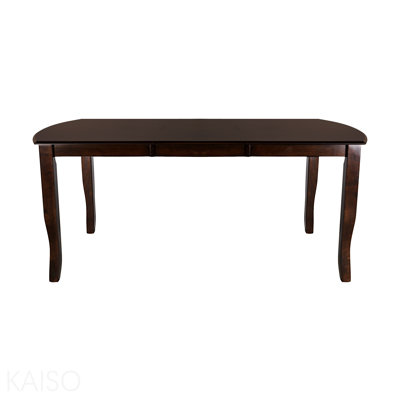 1-Piece Dining Table With Separate Extension Leaf Mango Veneer Wood Dining Furniture