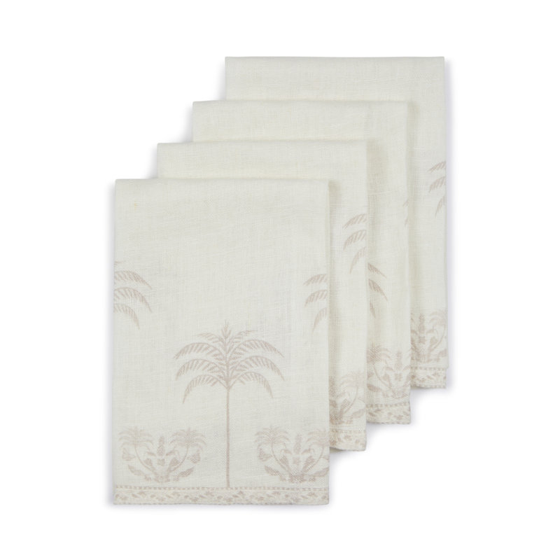 Serviettes La Fortuna Palms (ensemble de 4)