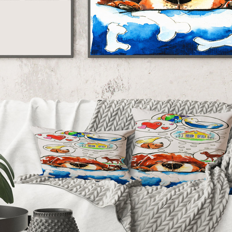 Animal Print Throw Pillow, 16" x 16"