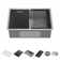Delta Rivet™ 27" L Workstation Kitchen Sink Undermount 16 Gauge Stainless Steel Single Bowl with WorkFlow™ Ledge