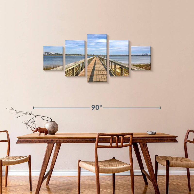 Aletra Daniel Island Pier, 34" H x 74" W