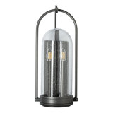 Davis Outdoor Sconce - 10"L x 9.1"W x 22.4"H - Coastal Natural Iron