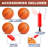 RayChee Foldable Basketball Arcade Game with 4 Balls and LED Scoring System