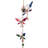 Krymson Plastic Insects Wind Chime